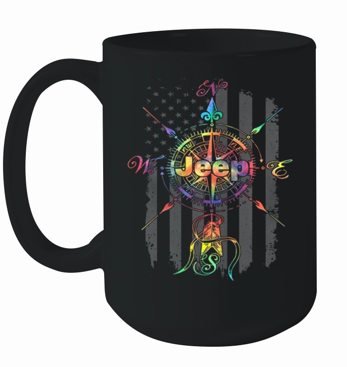 Jeep compass America flag Ceramic Mug