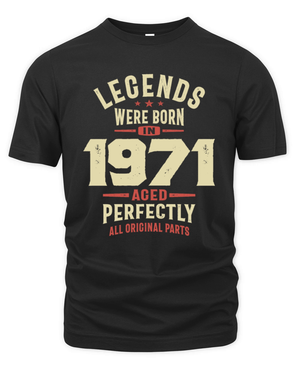 Legends Were Born in 1971 52nd Birthday Organic Unisex T-shirt