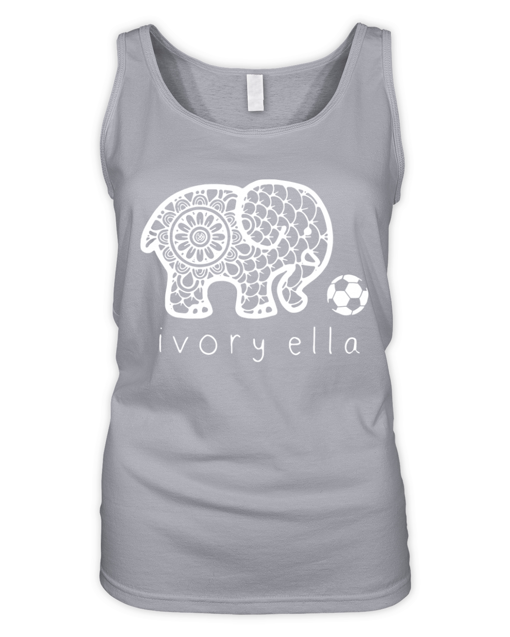 Ivory Ella Elephant Organic Women's Tank Top