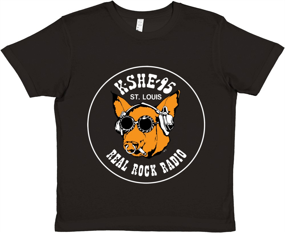 K-SHE 95 Real Rock Radio Premium Kids Crewneck T-shirt