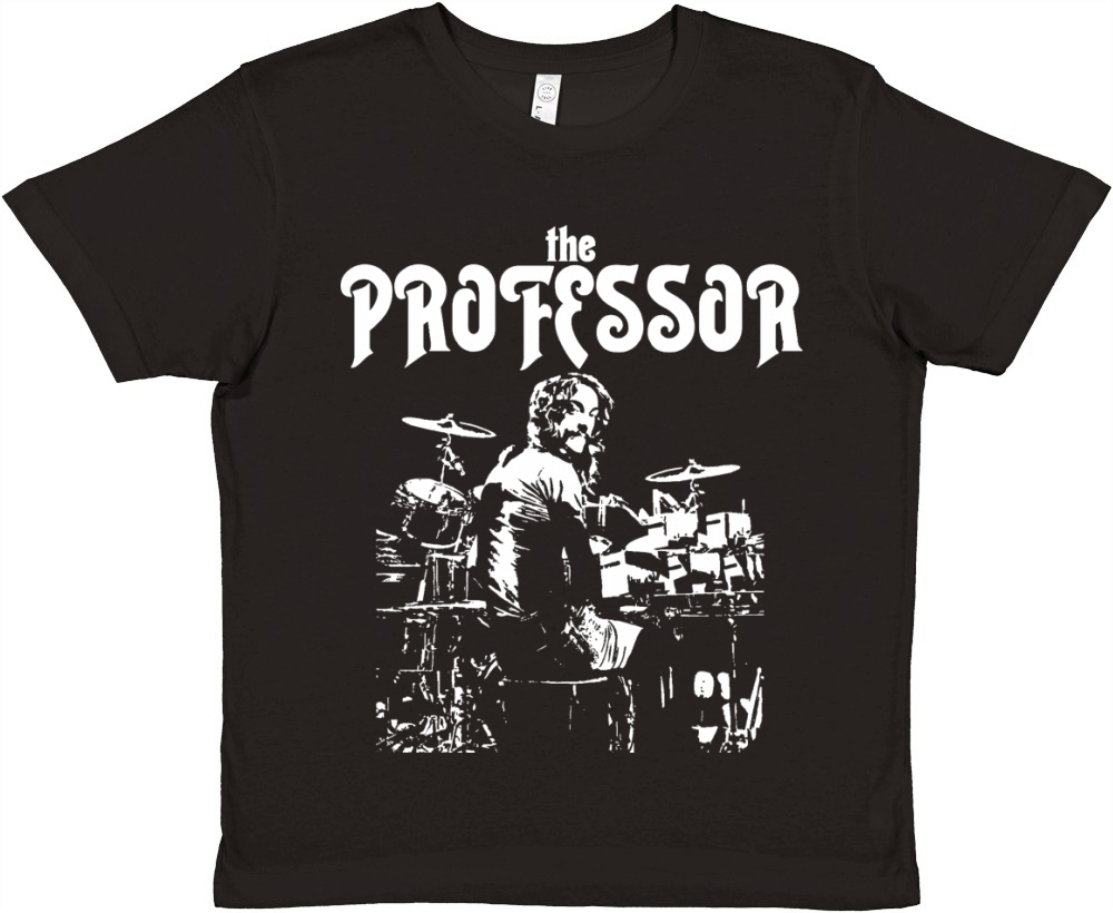 Neil Peart The Professor Drummer Premium Kids Crewneck T-shirt