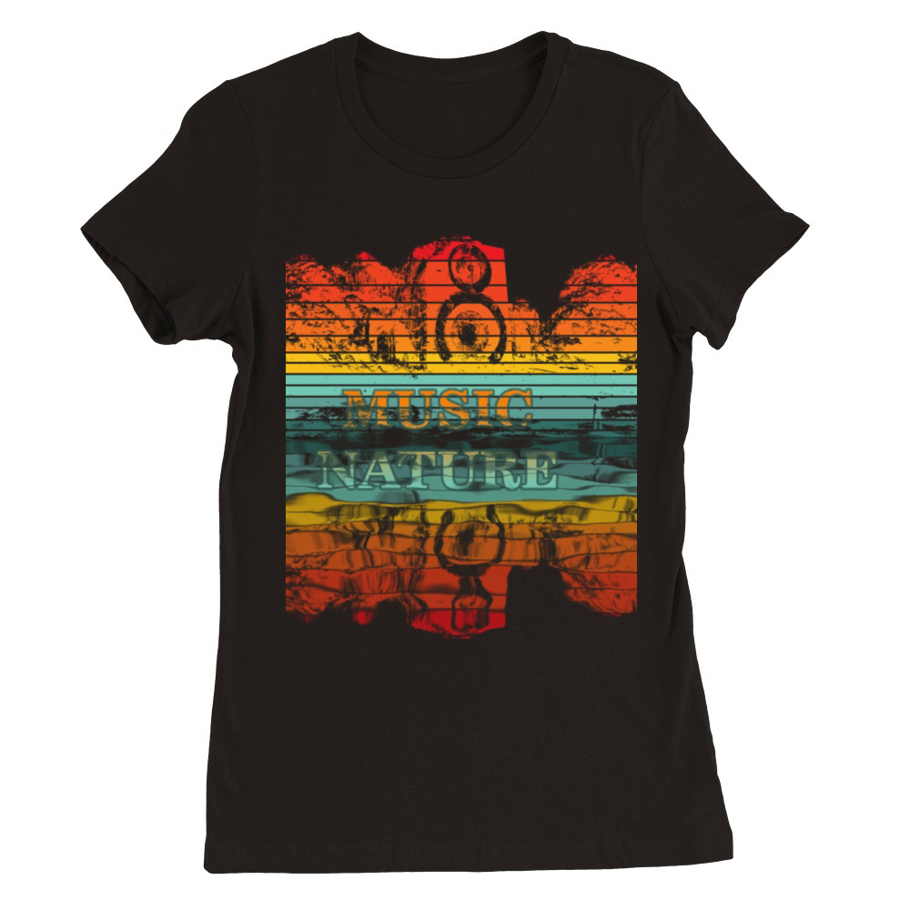 Music Nature vintage Premium Womens Crewneck T-shirt