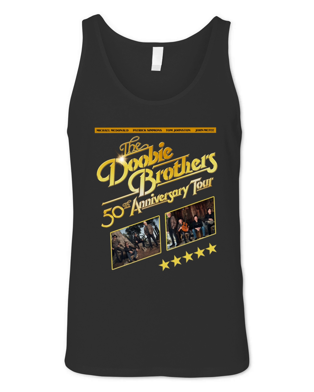 The Doobie Brothers 50th Anniversary Tour Unisex Jersey Tank