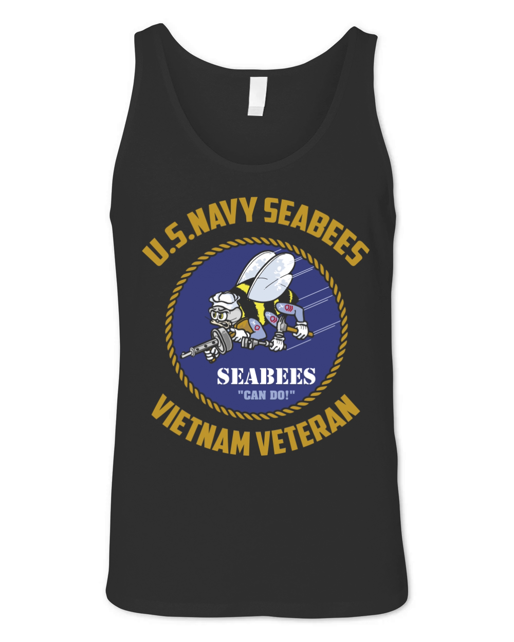 US Navy Seabees – Vietnam Veteran shirt Unisex Jersey Tank