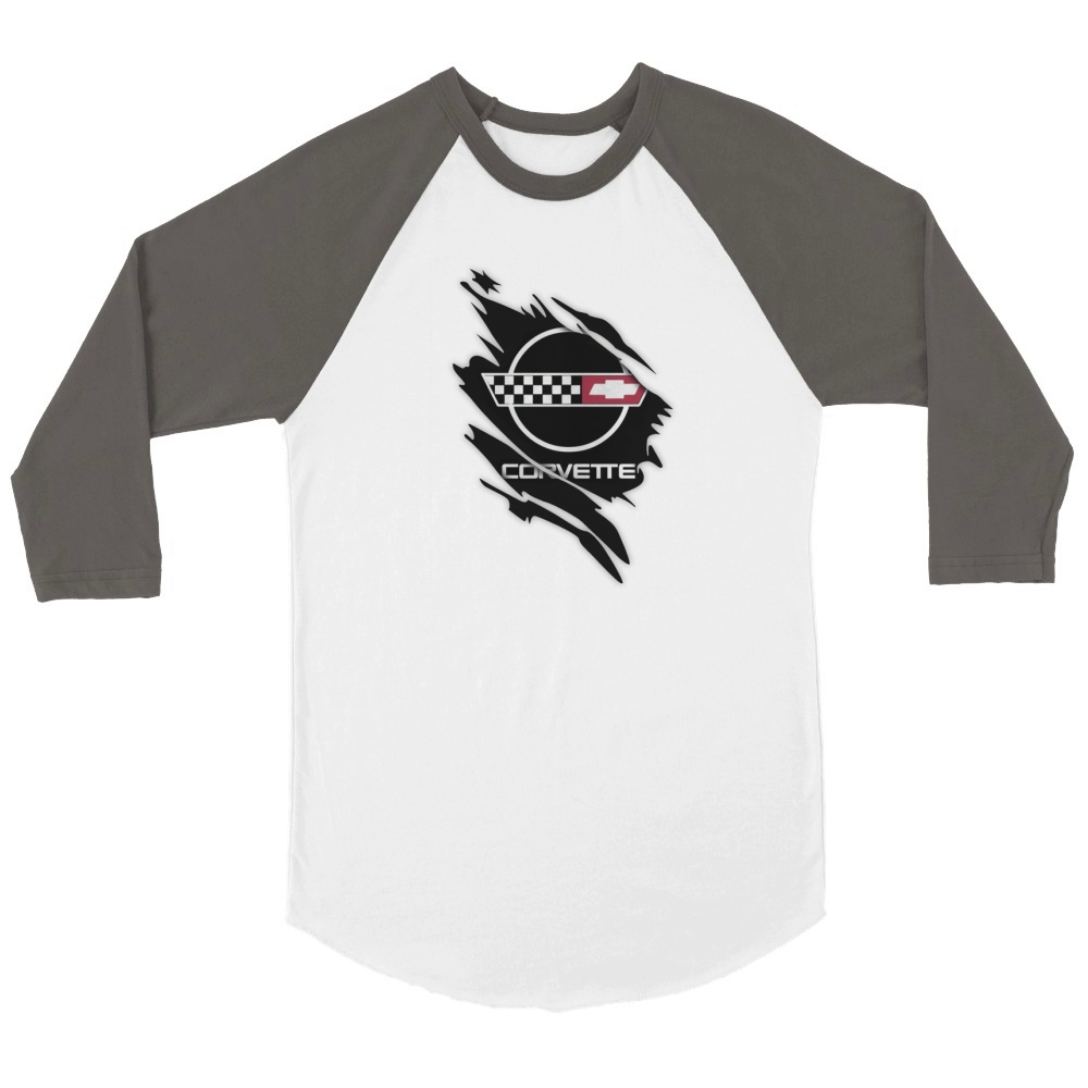 Corvette C4 Ca Unisex ¾ sleeve Raglan T-shirt