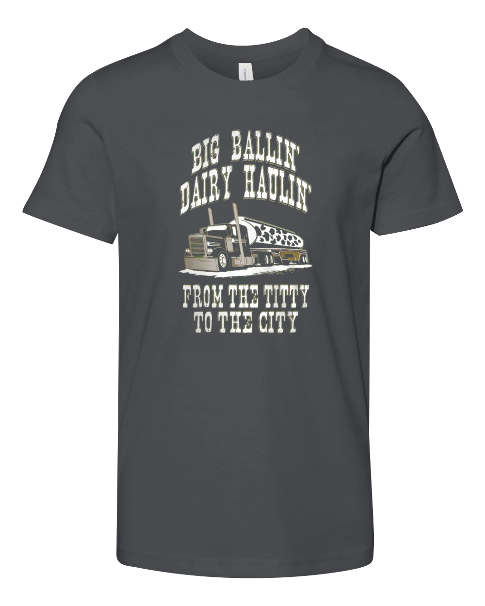 TRUCK DRIVER DAIRY HAULER TANKER TRUCK Tshirts Youth Unisex Jersey Tee