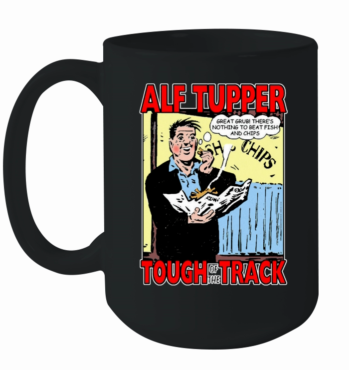 Alf Tupper Tough of the Track Comic Fish &amp;amp; Chips Ceramic Mug