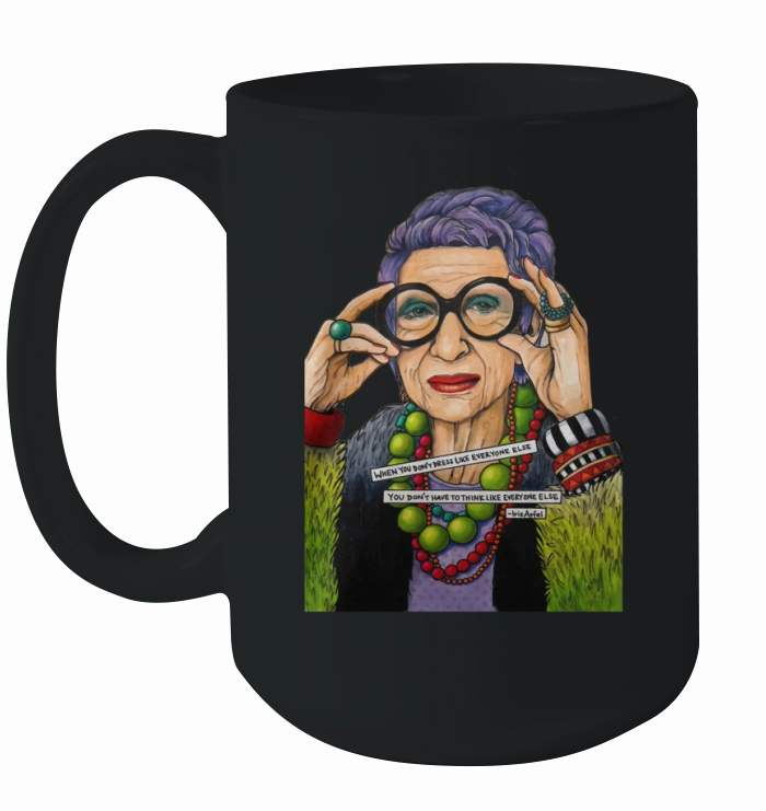 Iris Apfel shirt Ceramic Mug