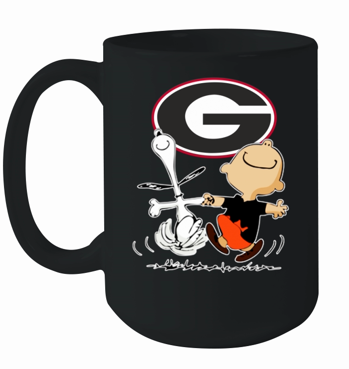 Snoopy Georgia Bulldogs fans Ceramic Mug