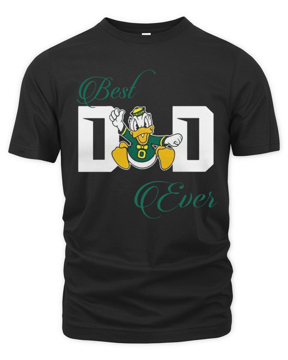 Best Oregon Ducks Dad Ever Football Organic Unisex T-shirt