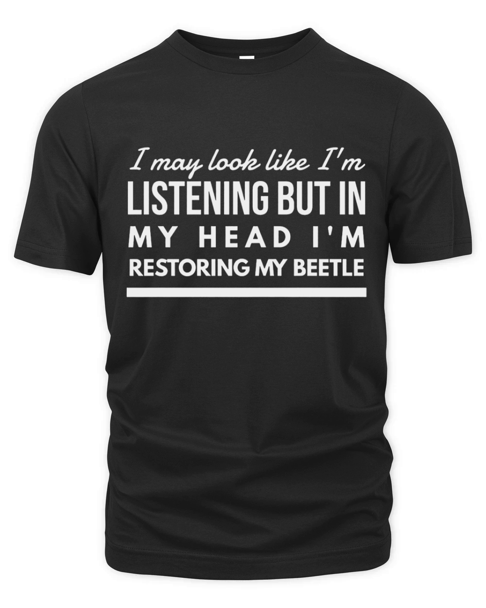 IN MY HEAD  BEETLE VW BEETLE BEETLE VW VOLKSWAGEN RESTORATION PARTS Organic Unisex T-shirt