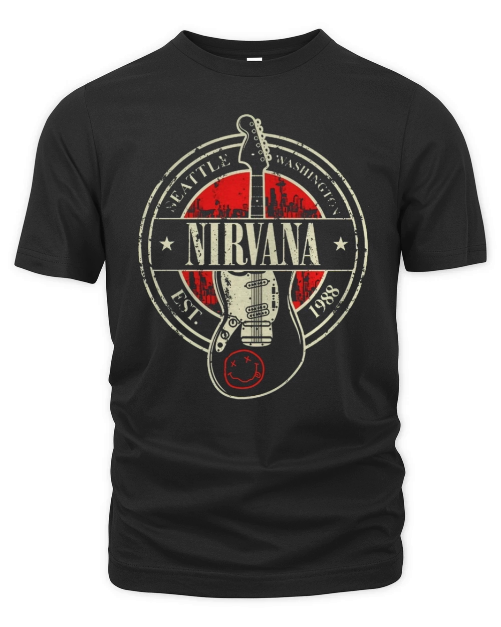 Nirvana Seattle Washington Est 1988 Organic Unisex T-shirt