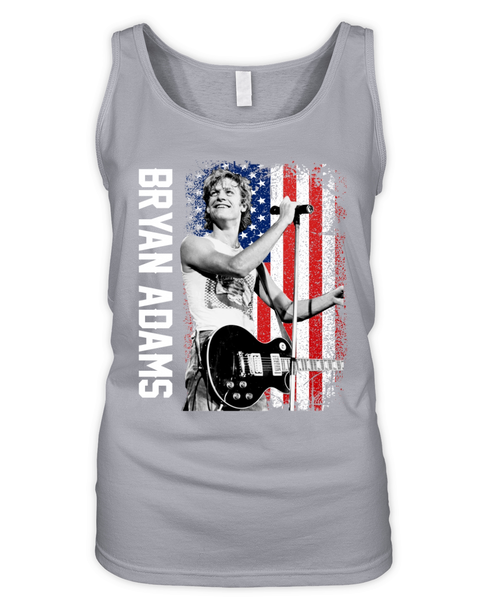 Discover Cool Bryan Adams American Flag Organic Women's Tank Top