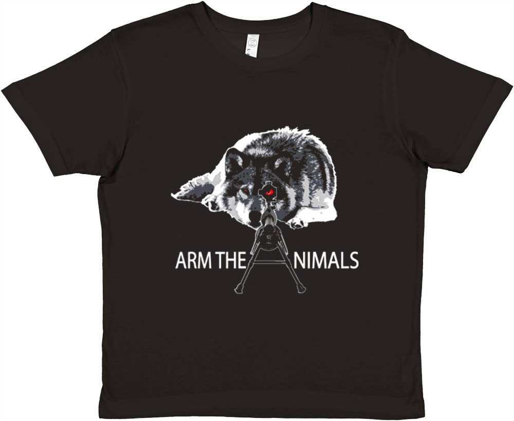 Arm The Animals Wolf Premium Kids Crewneck T-shirt