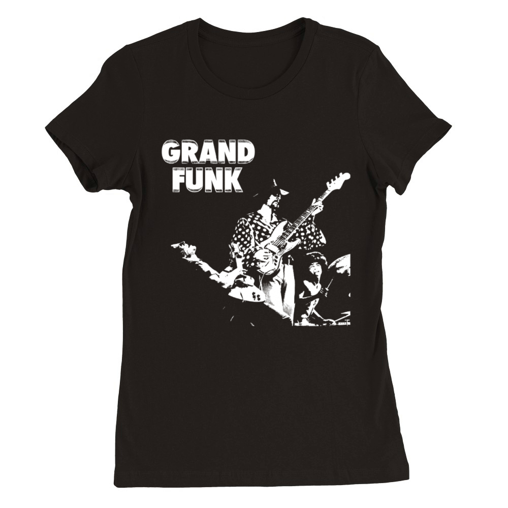 Grand Funk Railroad Music Band Premium Womens Crewneck T-shirt