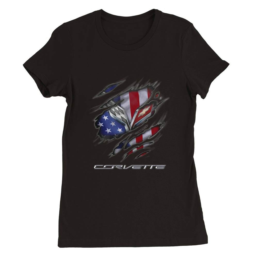 LIMITTED EDITION CORVETTE Premium Womens Crewneck T-shirt
