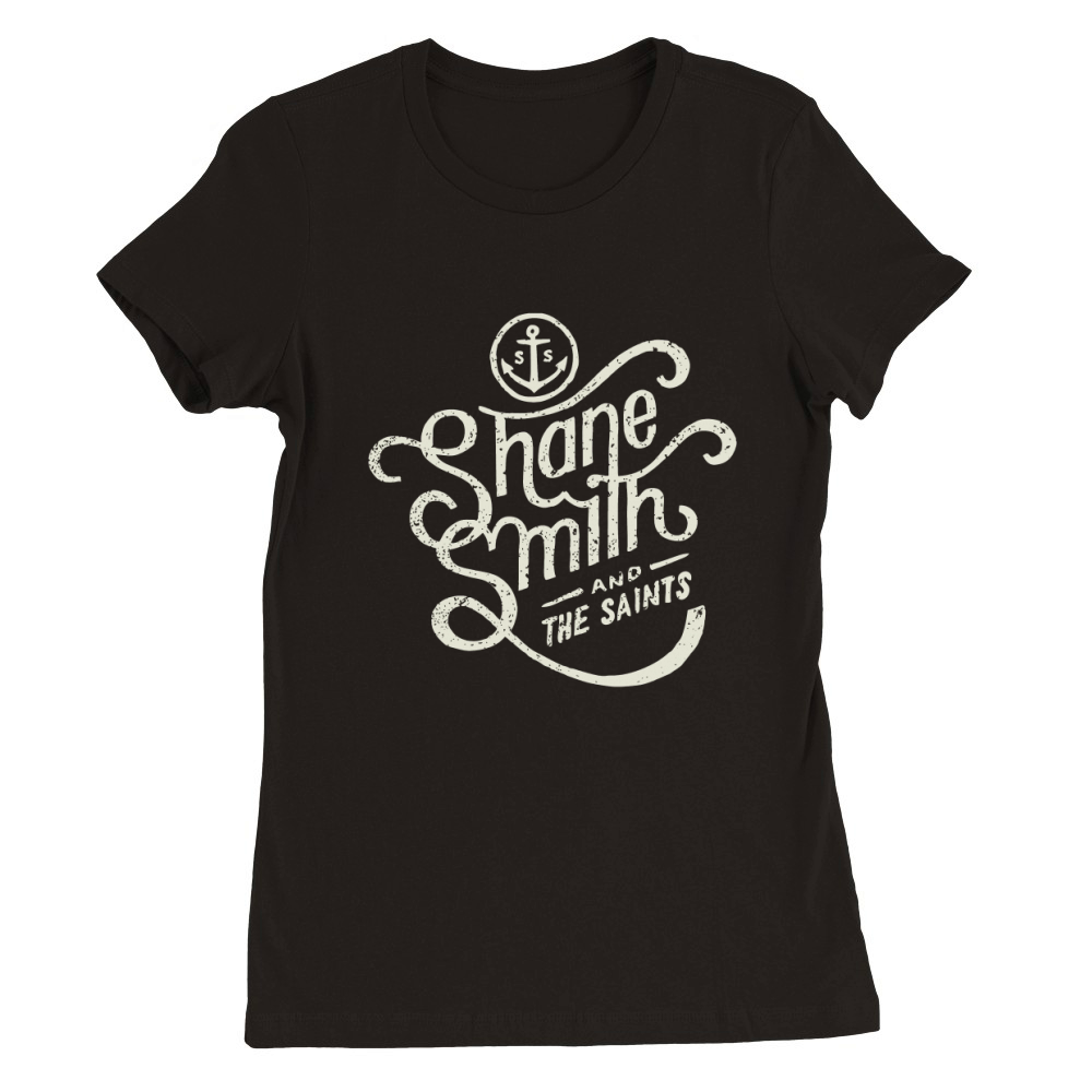 Shane Smith And The Saints Black Cream Crew Premium Womens Crewneck T-shirt