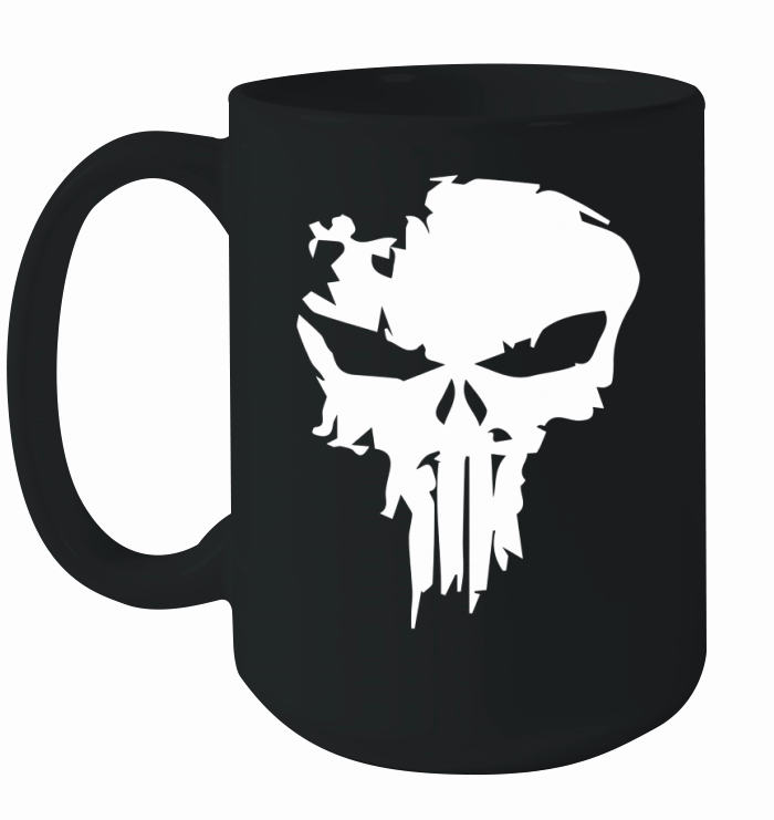 Camisa de compresión Punisher para hombre Tops Skulls 3D Fitness T-shirt 2018 Ceramic Mug