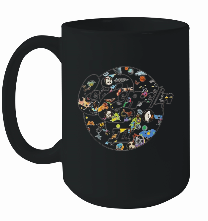 Led Zeppelin Symbol Circle Ceramic Mug