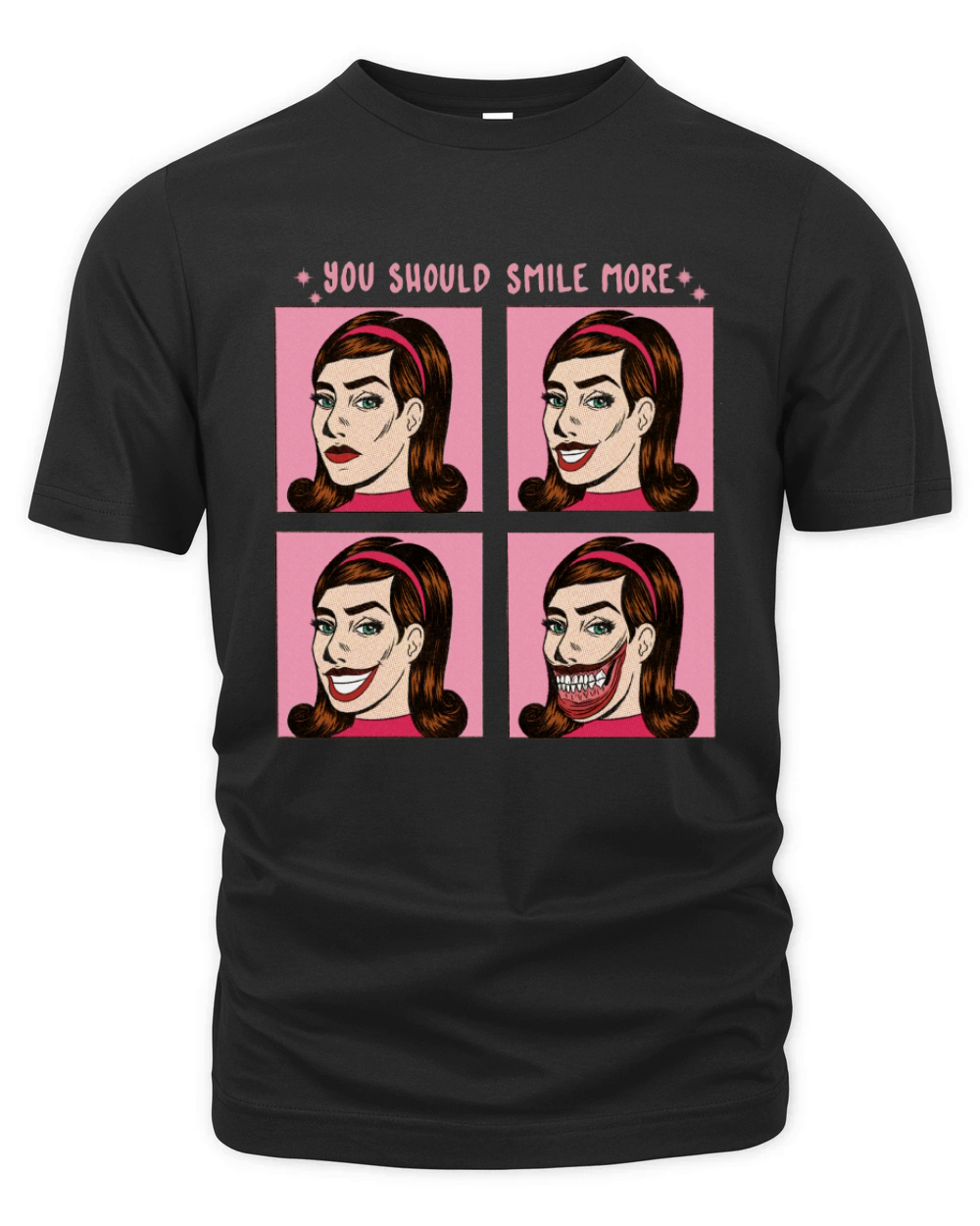 You should smile more Organic Unisex T-shirt