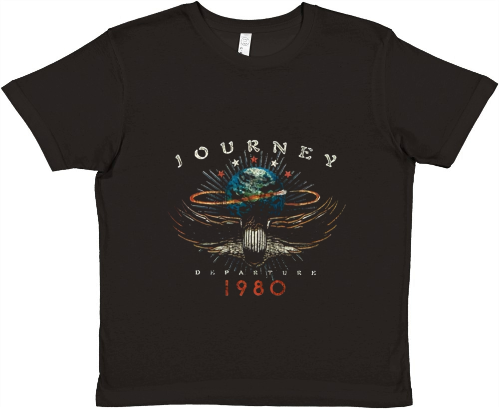 Journey Rock Band Music Group Departure 1980 Premium Kids Crewneck T-shirt