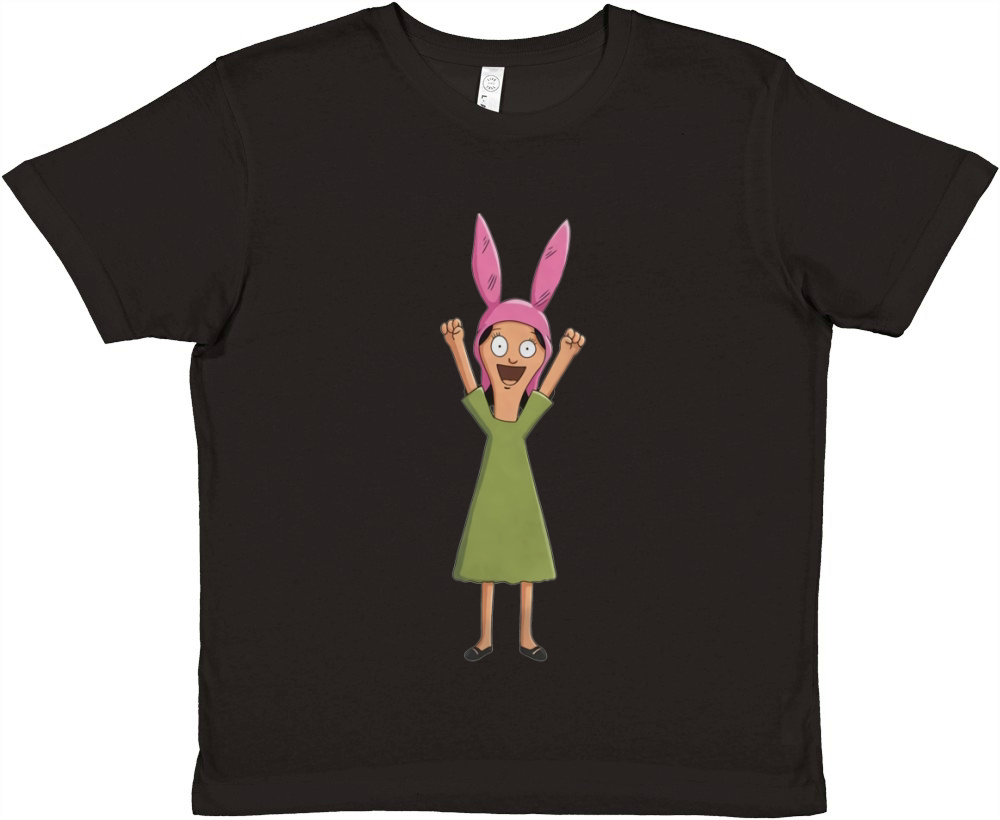 Louise Belcher Light Pattern Black - T Shirt Premium Kids Crewneck T-shirt