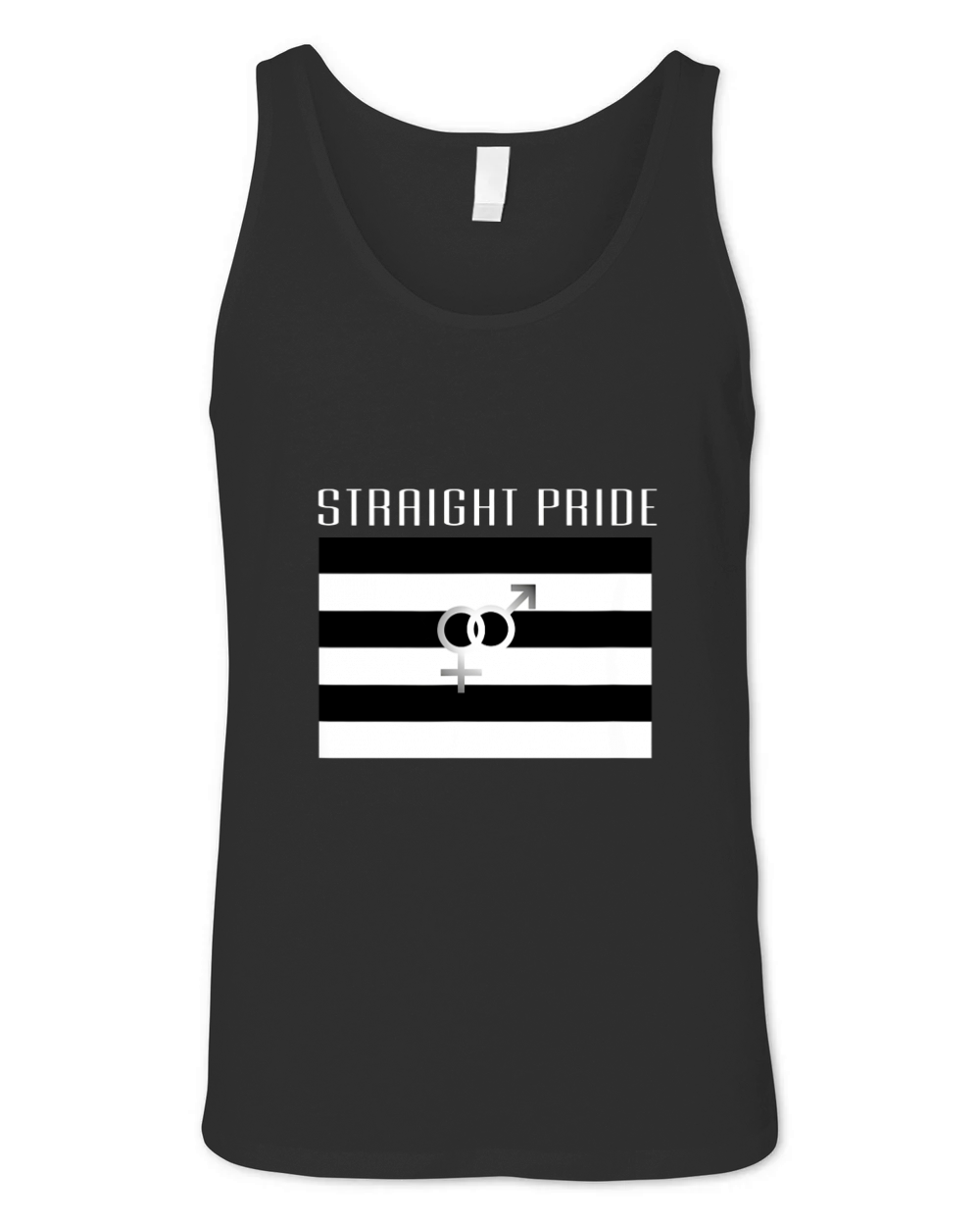 Straight Pride Flag For A Proud Heterosexual Person Unisex Jersey Tank