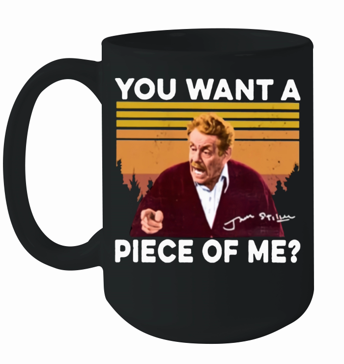 Frank Costanza you want a piece of me Vintage Seinfeld signature shirt Ceramic Mug