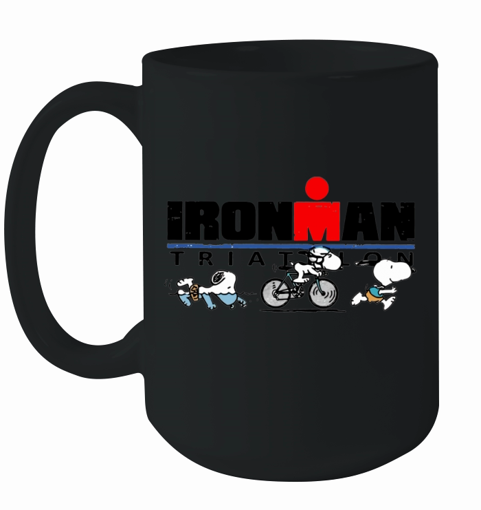 Ironman Triathlon Snoopy Ceramic Mug