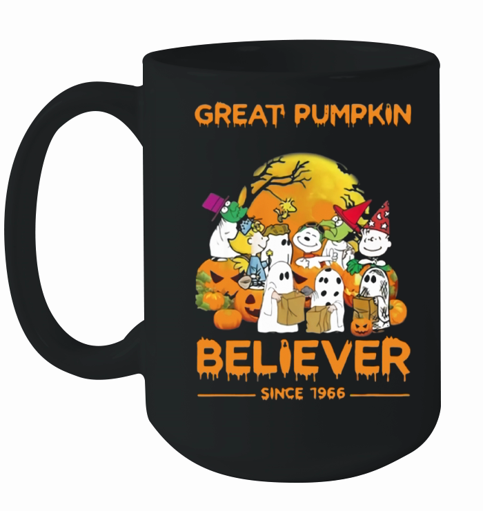 Snoopy Brown’s Ghost Great Pumpkin Believer Since 1966 shirt Ceramic Mug