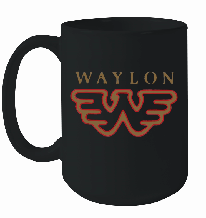 Waylon Jennings Flying W Logo shirt Ceramic Mug