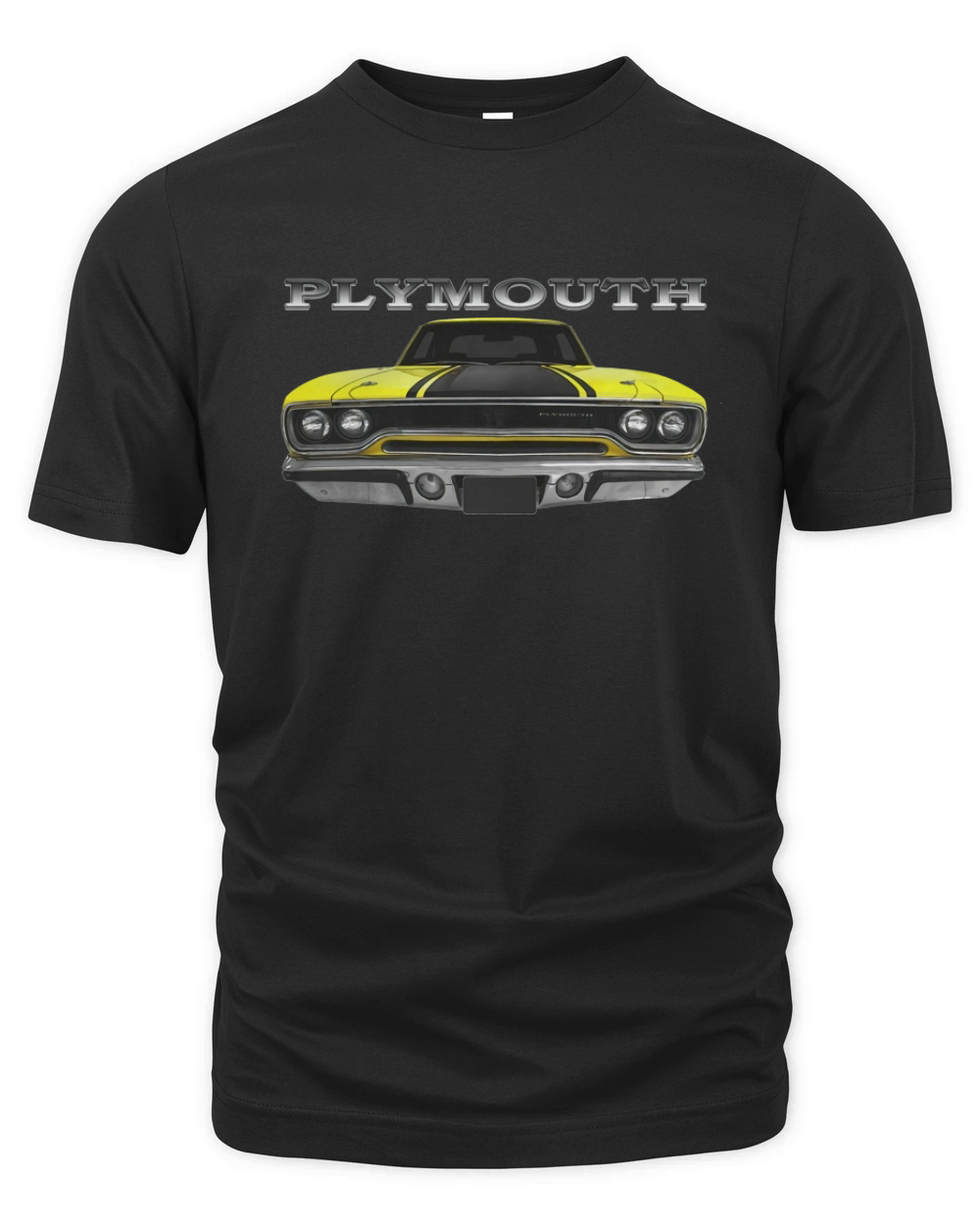 1970 Plymouth Road Runner Front Yellow Organic Unisex T-shirt