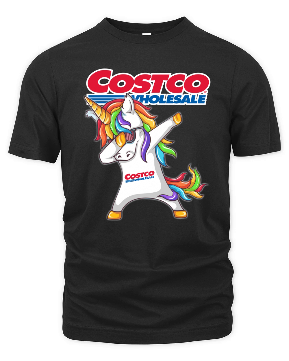 Costco Wholesale Unicorn Dabbing Organic Unisex T-shirt