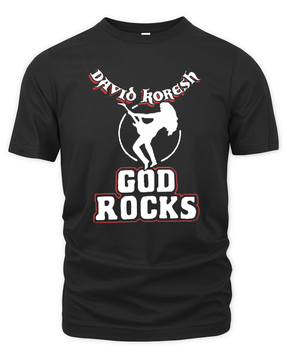David Koresh God Rocks Tee Shirt Organic Unisex T-shirt