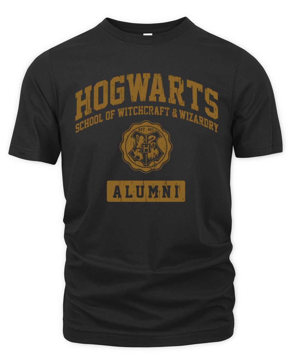 Hogwarts-Alumni (Gold) Organic Unisex T-shirt