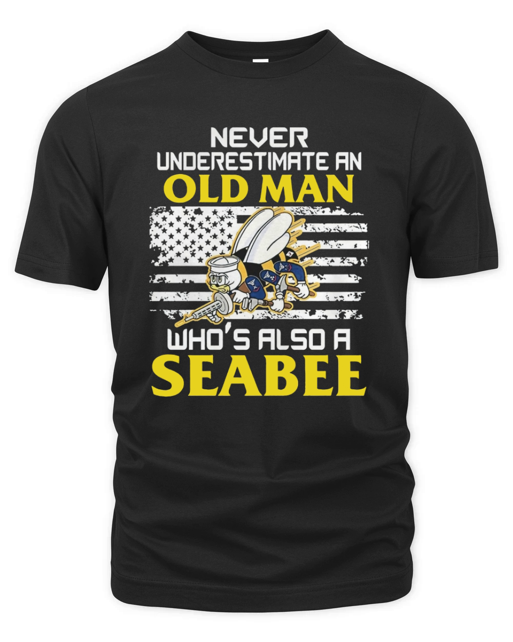 NAVY SEABEE VETERAN TSHIRT Organic Unisex T-shirt