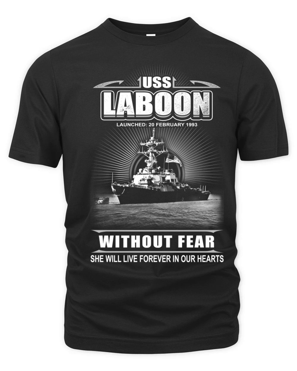 USS Laboon DDG 58 She will live forever in our heart Organic Unisex T-shirt