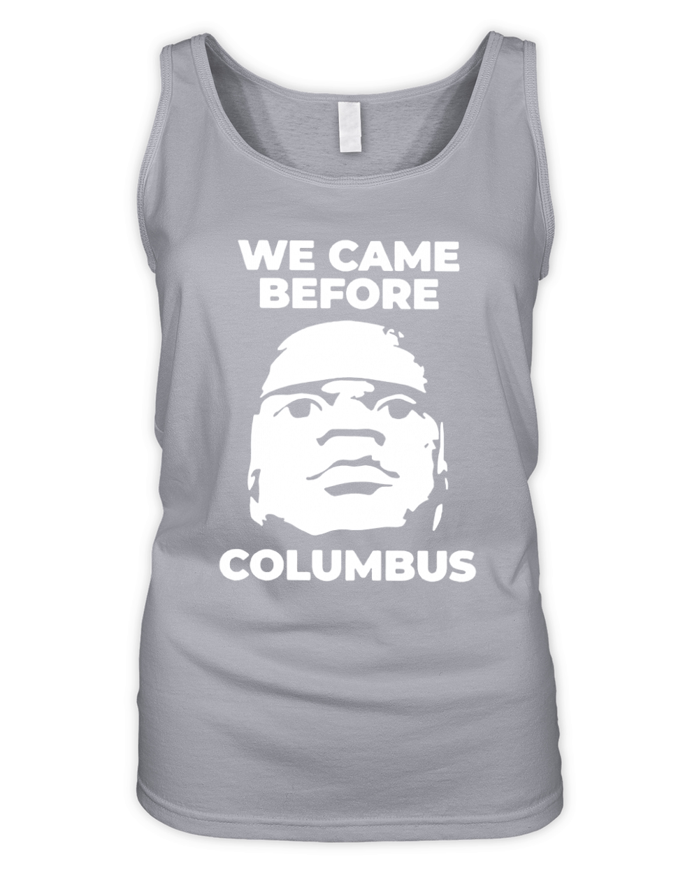 Olmec We came before Columbus Organic Women's Tank Top