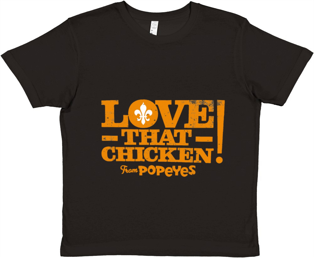 Love That Chicken from Popeyes Slim Fit T Shirt Premium Kids Crewneck T-shirt