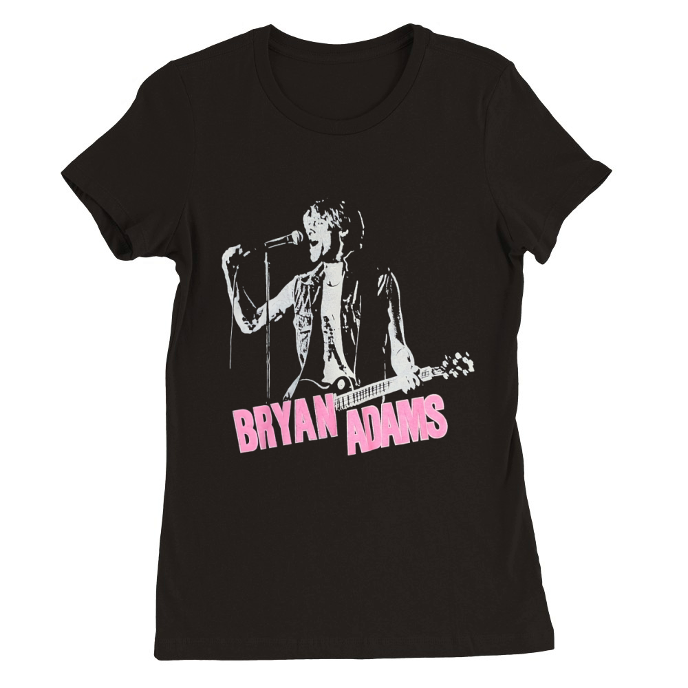 1983 Bryan Adams Cuts Like A Knife Premium Womens Crewneck T-shirt