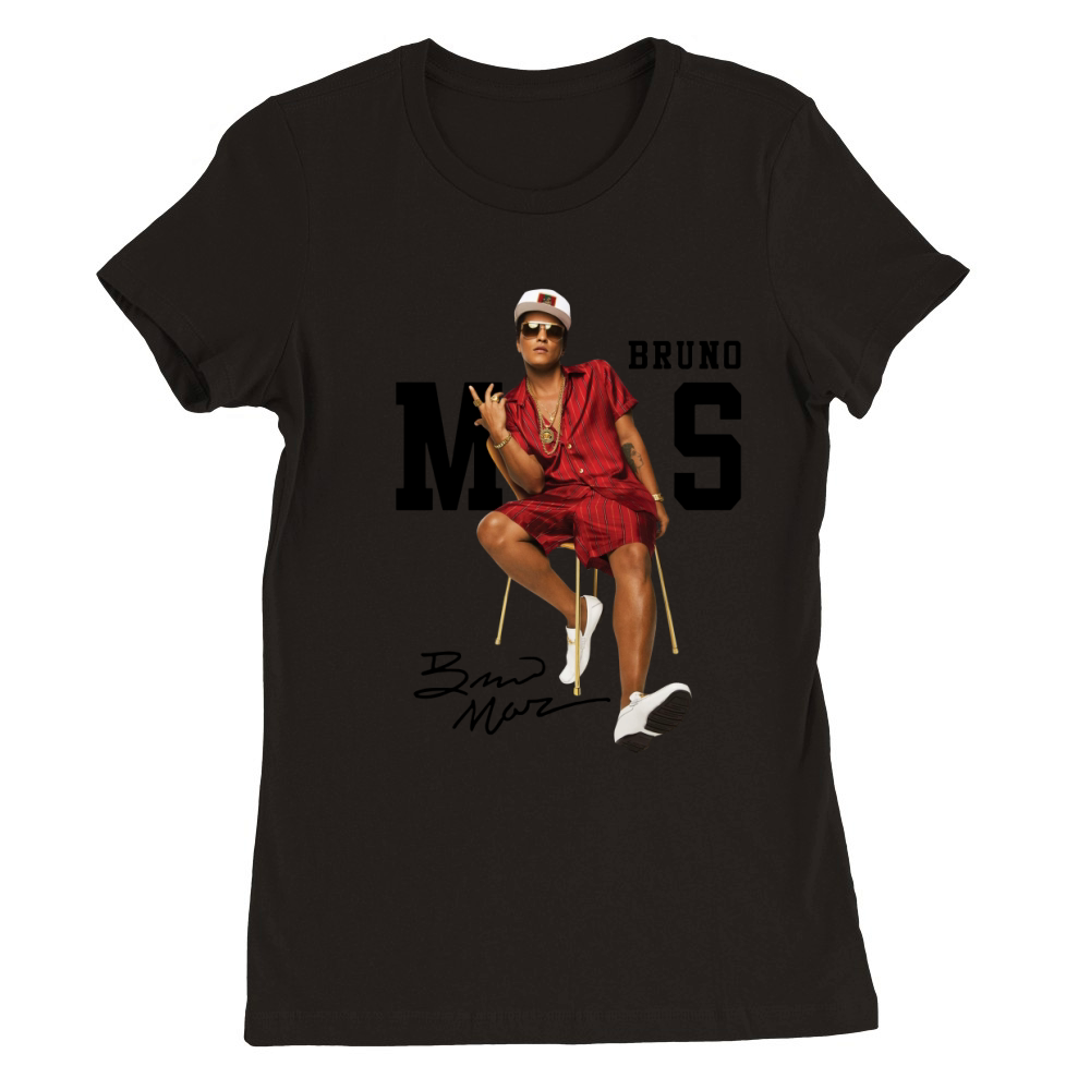 BRUNO MARS Premium Womens Crewneck T-shirt