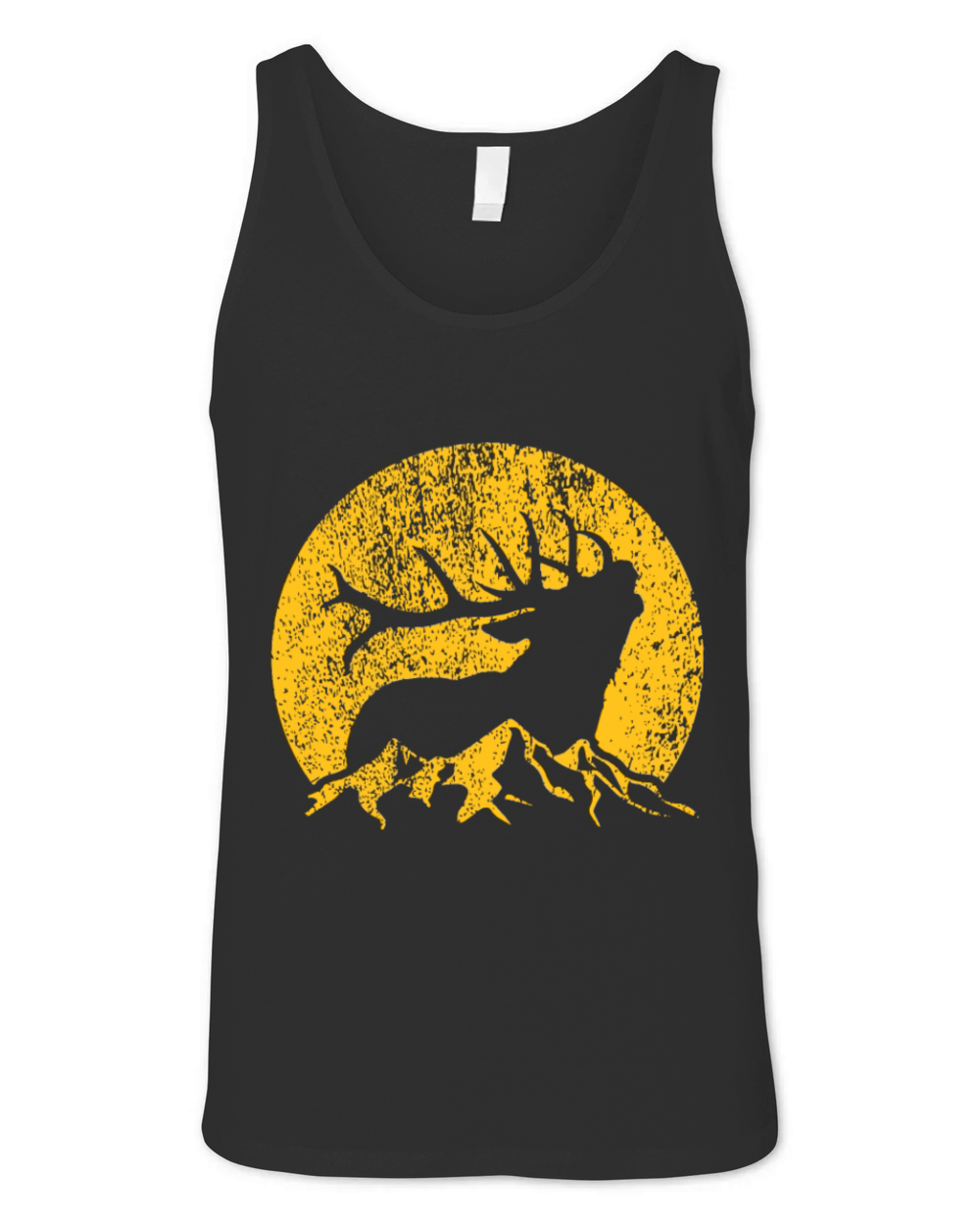 American Elk Hunter Dad Vintage Retro Bow Hunting Unisex Jersey Tank