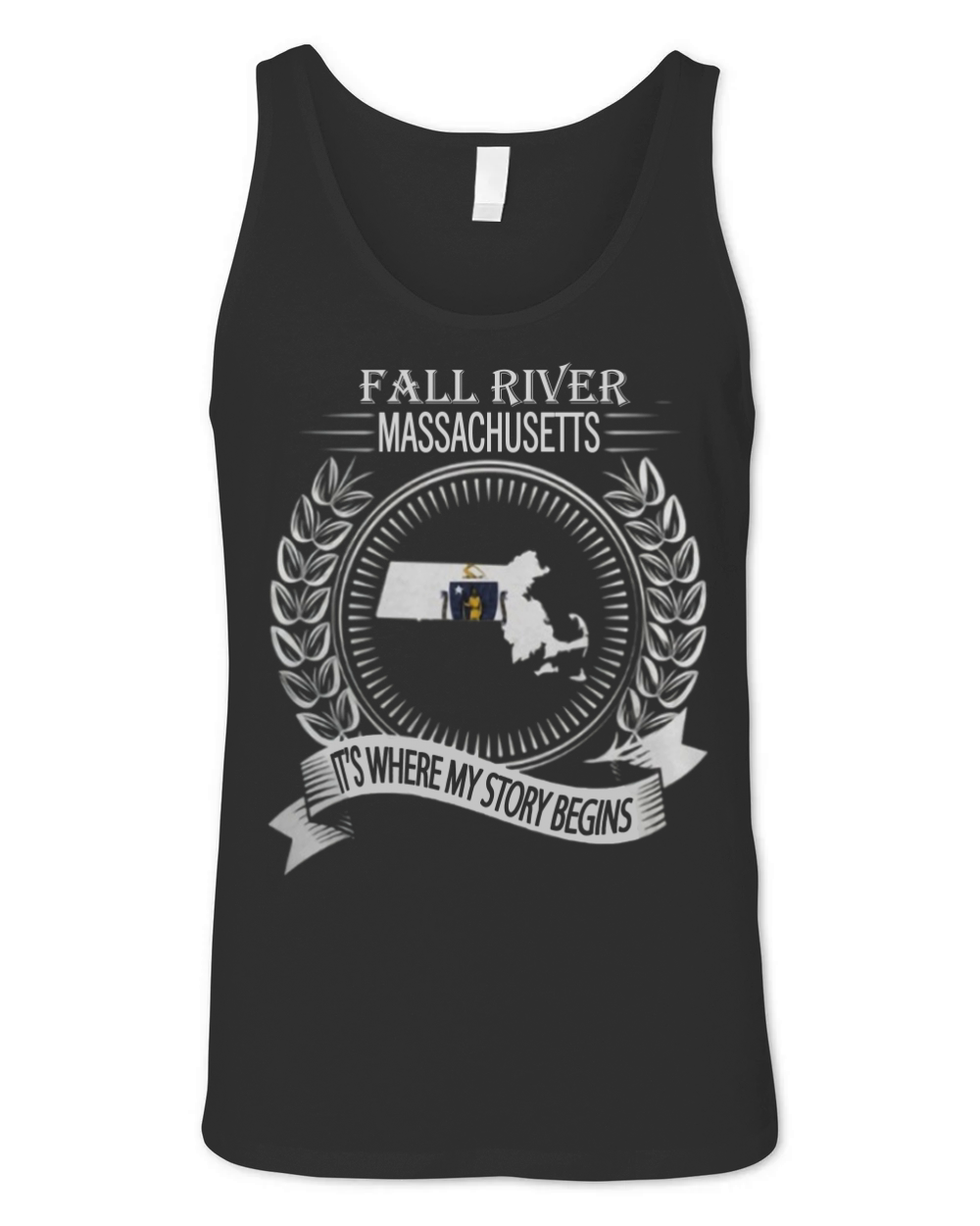 Fall River Massachusetts is where my story begins Unisex Jersey Tank