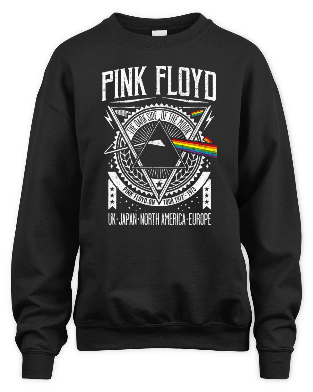 PINK FLOYD - DARK SIDE OF THE MOON TOUR Unisex Premium Crewneck Sweatshirt