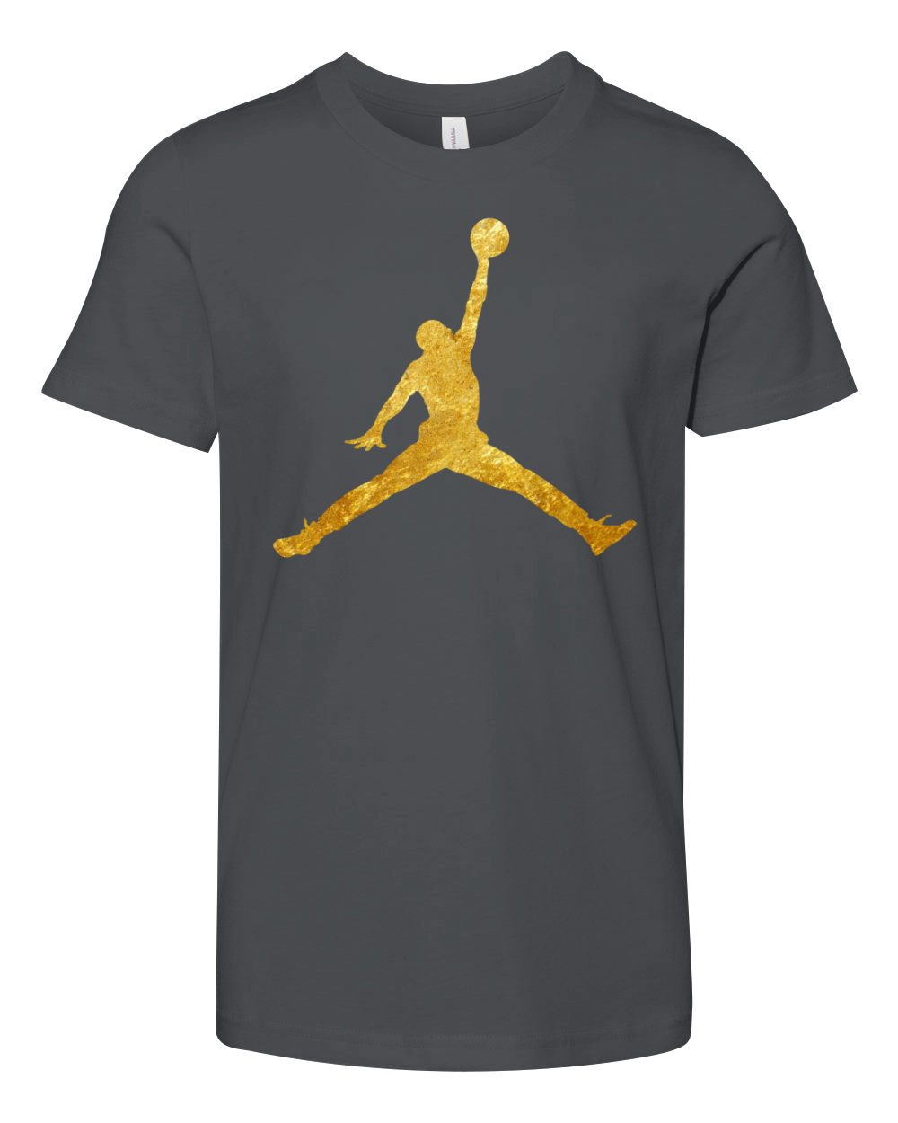 Gold Jordan Logo shirt Youth Unisex Jersey Tee