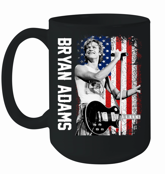 Discover Cool Bryan Adams American Flag Ceramic Mug