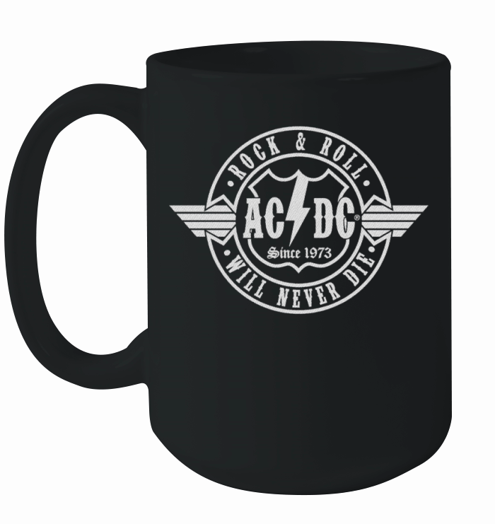 DRIVING AND LISTENING TO AC DC Ceramic Mug
