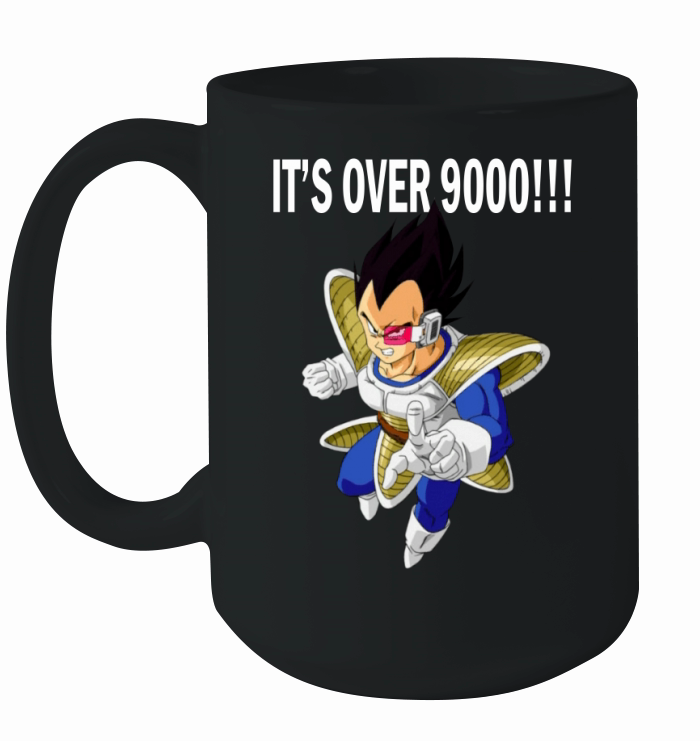 It Is Over 9000 Vegeta Ceramic Mug