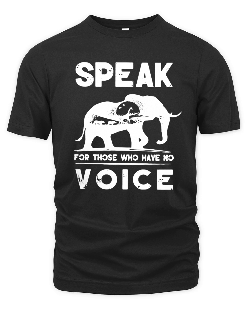 Elephant speak for those who have no voice t-shirt Organic Unisex T-shirt