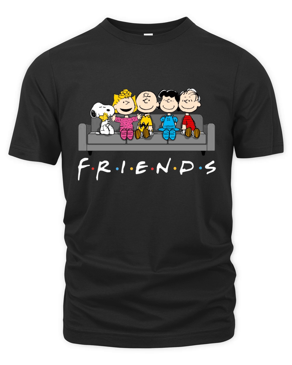 Snoopy Friends TV Show Organic Unisex T-shirt